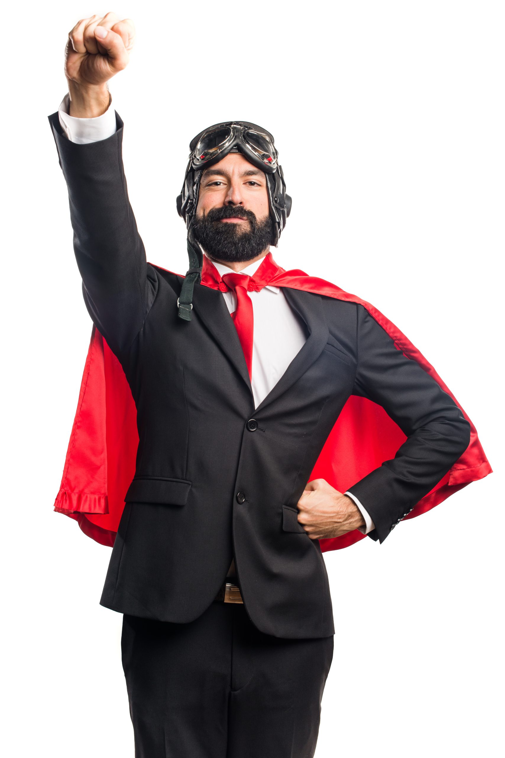 Super hero businessman